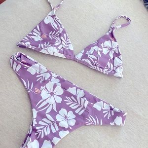 Purple Hawaiian Bikini Set